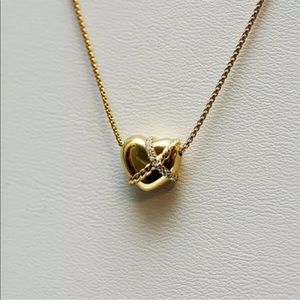 David Yurman Gold / Diamond necklace